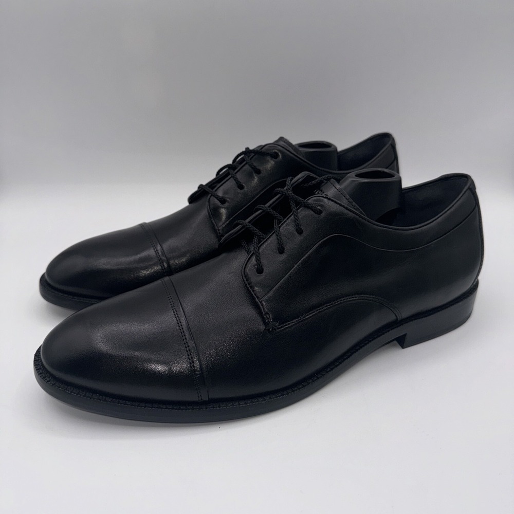 Cole Haan Harrison Cap Toe Oxfords Men's Size 10.5 Black Leather Grand 2.0